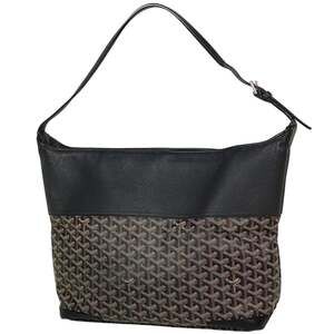Goyard Grenadine One-Shoulder Shoulder Bag in Coated Canvas, Black, Women's